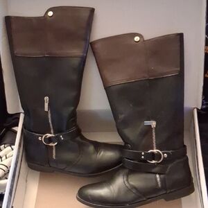 nine west 5 black and brown boots